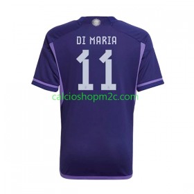Argentina Di Maria 11 Maglia Trasferta World Cup 2022 Manica Corta